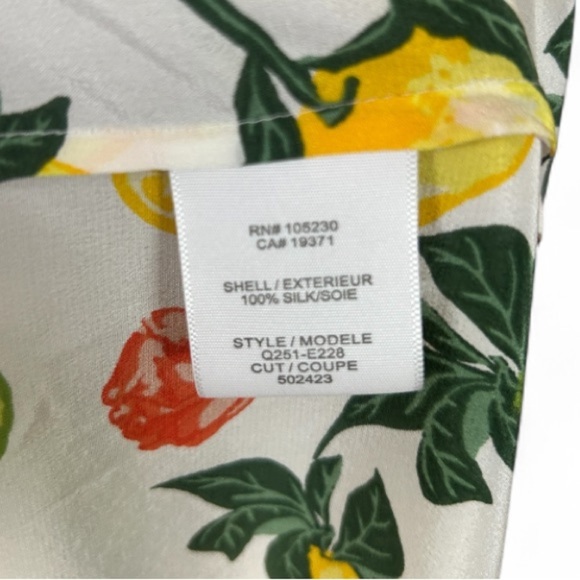 Equipment Femme Size Small Silk Blouse Button Up And Tie Front - Picture 8 of 10